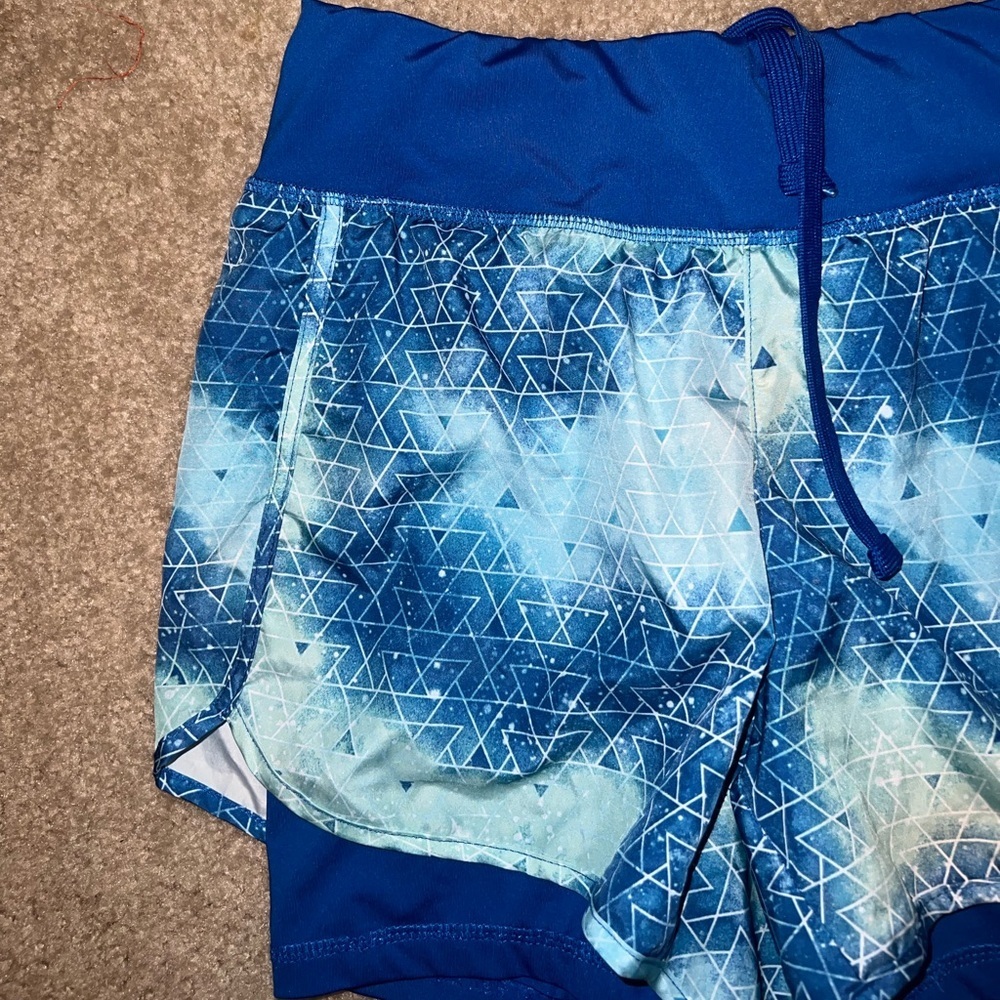 Danskin Now Blue Athletic Shorts - Picture 4 of 9